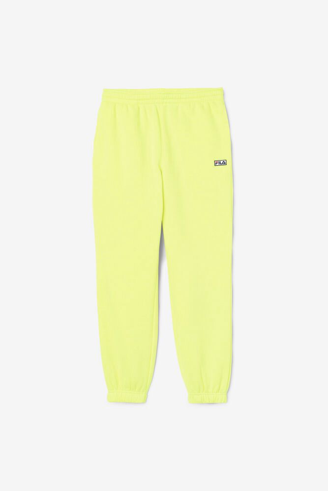 Fila Lassie Jogger Yellow Pants Womens - NZ 70625-WKRH